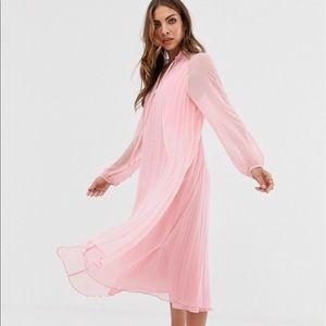 ASOS • Pink / Blush • Pleated Dress